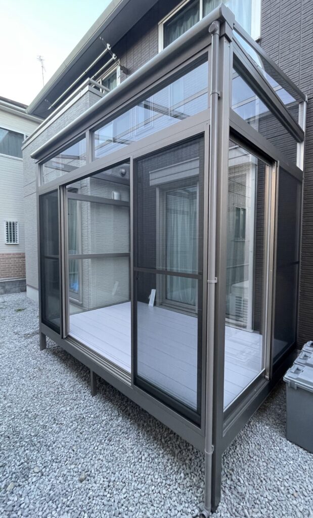 京都・八幡で加工したサンルーフ