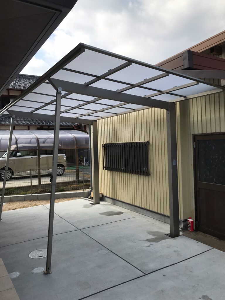 滋賀県・草津市で加工したカーポート