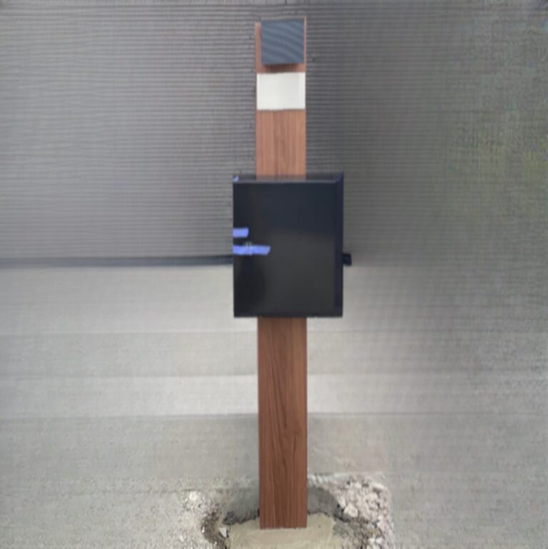 滋賀県栗東市の機能門柱とポスト